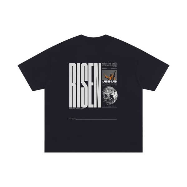 Risen King Jesus Oversized T-Shirt — Christian Streetwear Faith Apparel