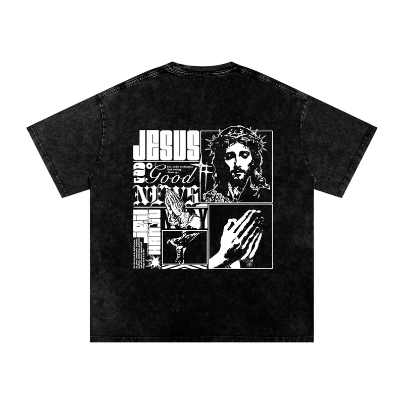 Good News Washed Oversized Tee