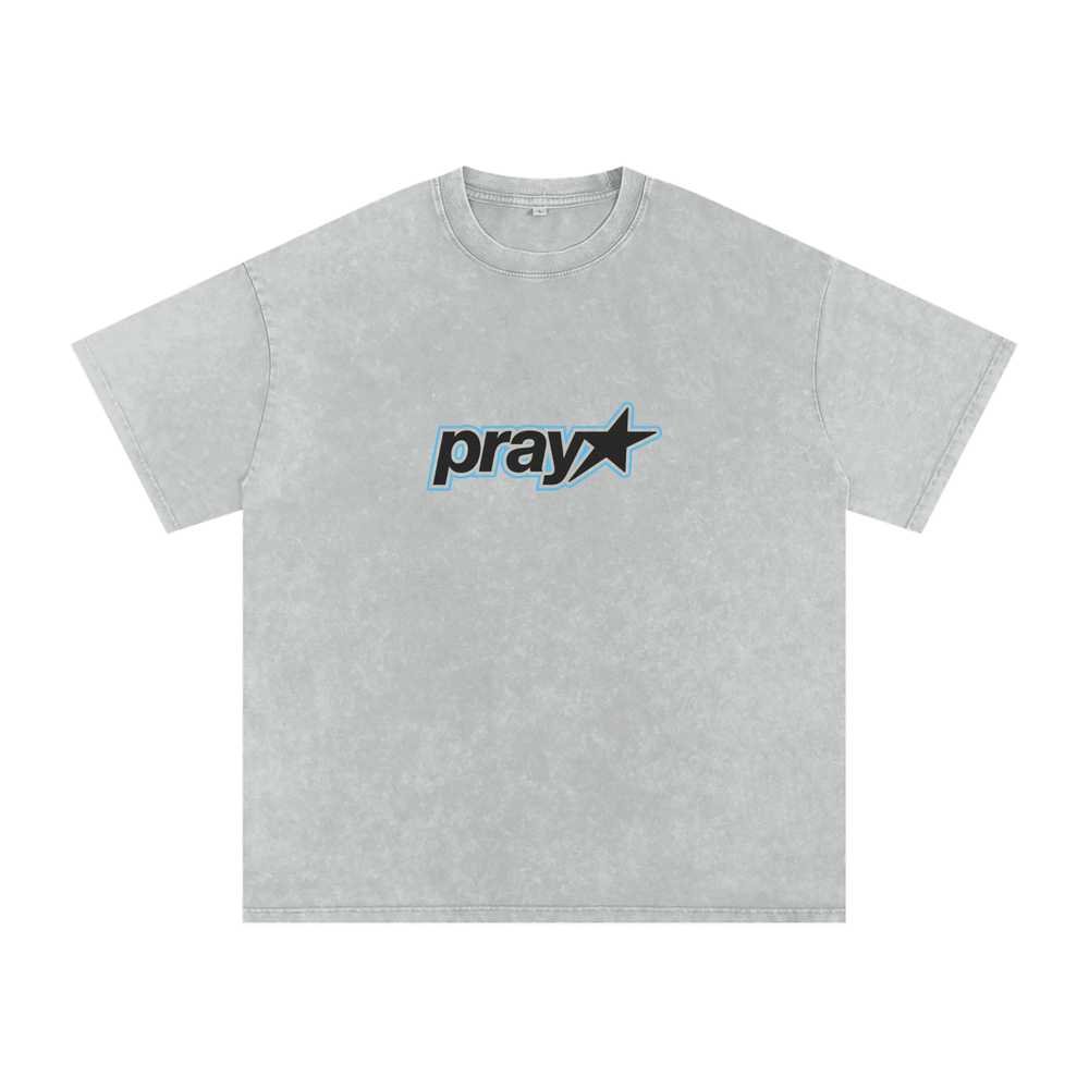 Pray Washed Oversized Tee