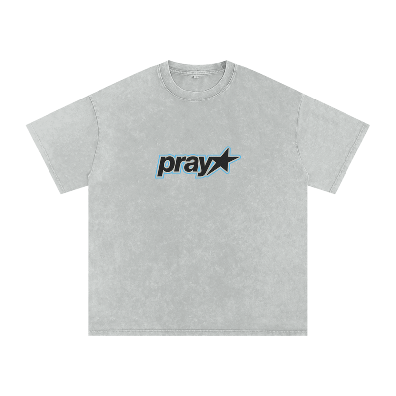 Pray Washed Oversized Tee