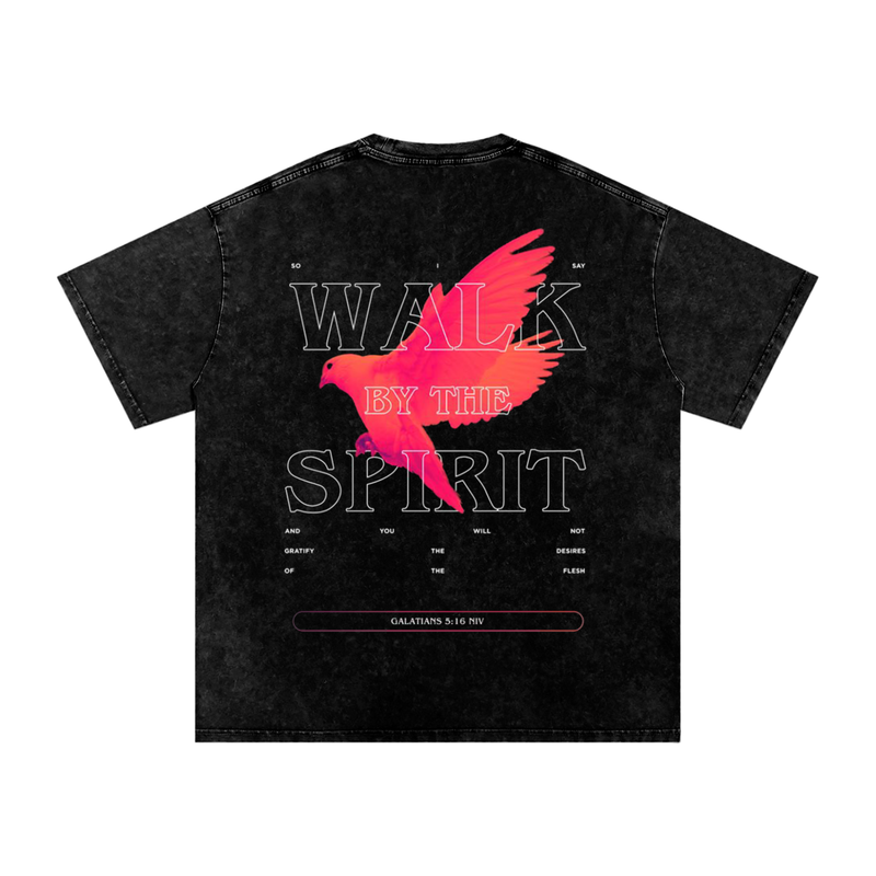 Walk by the Spirit Washed Oversized Tee