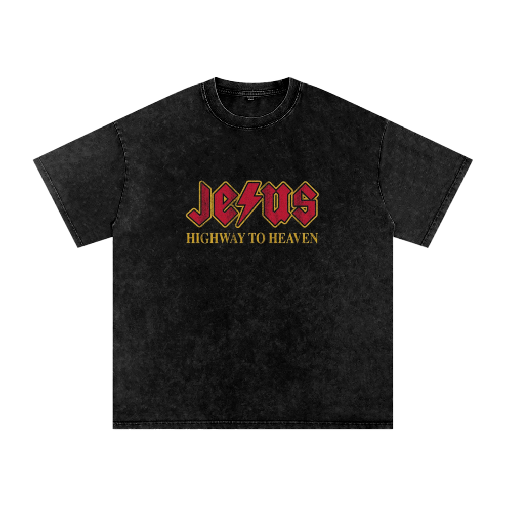 Highway to Heaven Washed Oversized Tee