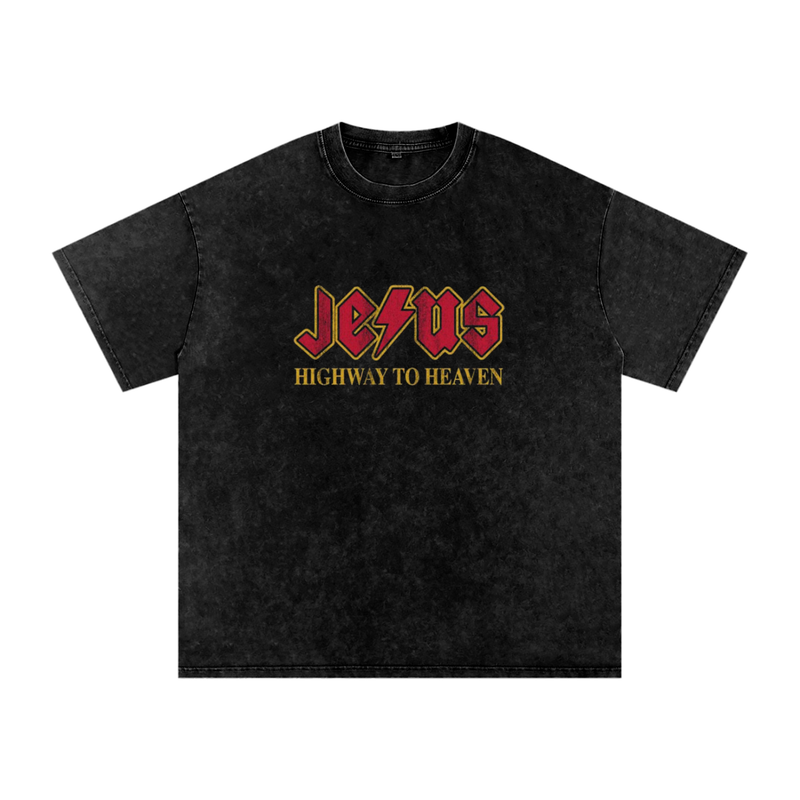 Highway to Heaven Washed Oversized Tee