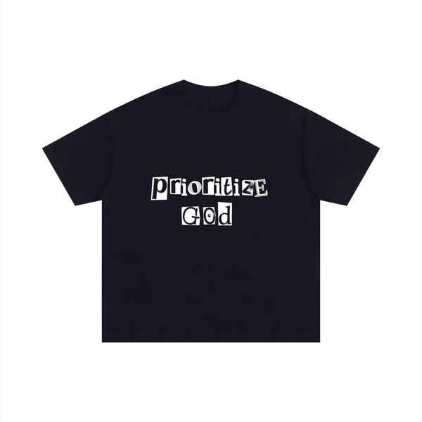 Prioritize God Oversized Tee | Christian Streetwear